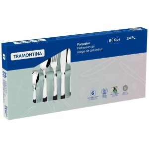 FAQUEIRO BUZIOS 24PC INOX - TRAMONTINA