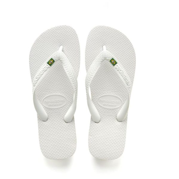 CHINELO HAVAIANAS - MODELO COM BANDEIRA - BRANCO