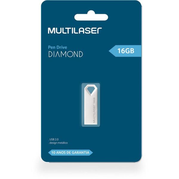 PEN DRIVE - MULTI - DIAMOND METALICO 16GB