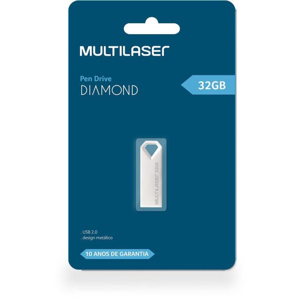 PEN DRIVE - MULTI - DIAMOND METALICO 32GB