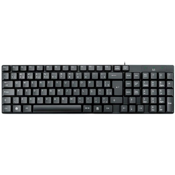 TECLADO - MULTI - PS2 COMPACTO PRETO