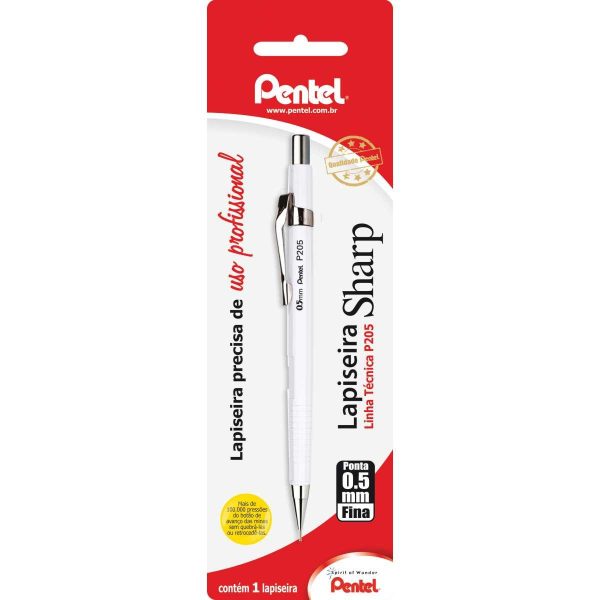 PENTEL - LAPISEIRA 0,5MM - BRANCO - Image 3