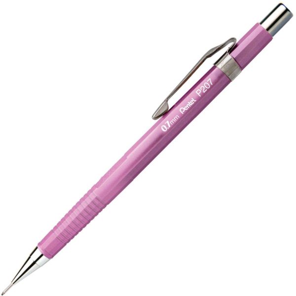 PENTEL - LAPISEIRA 0,7MM - METALIZADA ROSA (CX 6 UNID.)