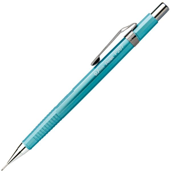 PENTEL - LAPISEIRA 0,7MM - METALIZADA AZUL (CX 6 UNID.)