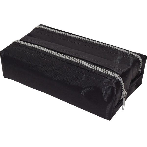 REFLEX - ESTOJO DUPLO NYLON - PRETO (PACTE 4 UNID.)