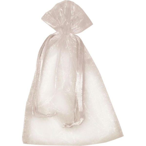 KIT - SACO DE ORGANZA 16X23CM - BRANCO (PACTE 10 UNID.)