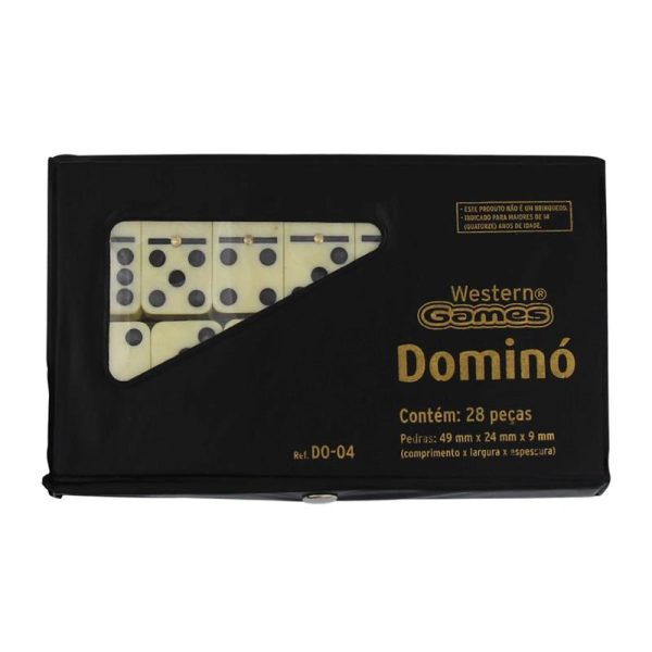 WESTERN - JOGO DE DOMINÓ - PRETO - Imagem 2