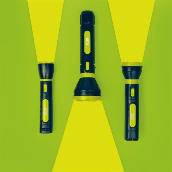 MOR - LANTERNA POWER LED - PRETA/AMARELA - Imagem 4