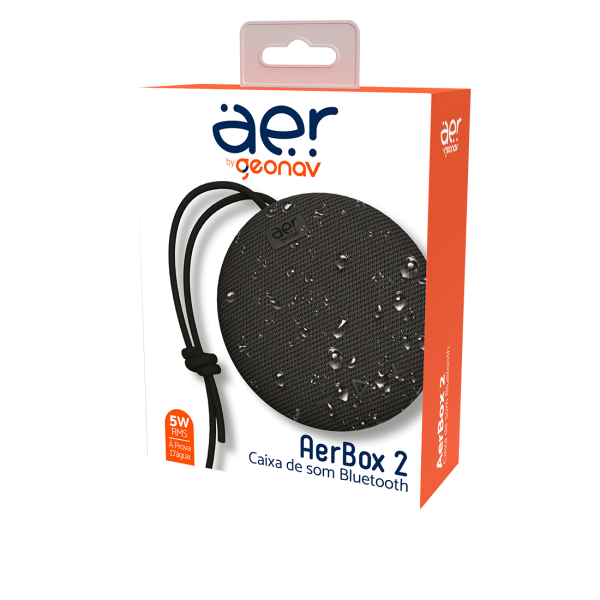 CAIXA DE SOM BLUETOOTH 5W COR PRETO AERBOX 2 - Image 3