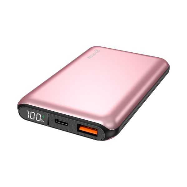 CARREGADOR PORTÁTIL 10.000mAh C/ CARREGAMENTO RÁPIDO CINZA ESPACIAL