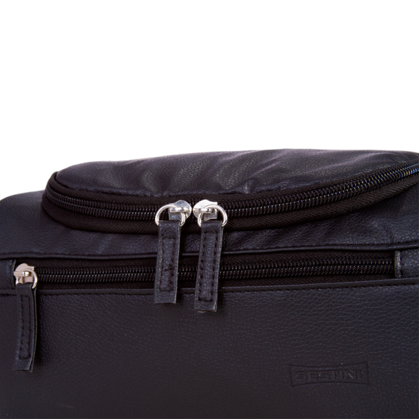 NECESSAIRE SESTINI QUADRADA MÉDIA PRETO - Imagem 4