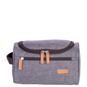 NECESSAIRE SESTINI QUADRADA MÉDIA CINZA