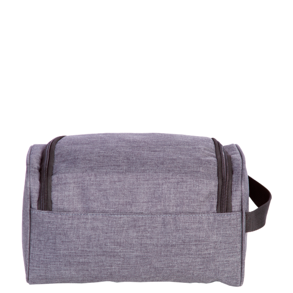 NECESSAIRE SESTINI QUADRADA MÉDIA CINZA - Imagem 4