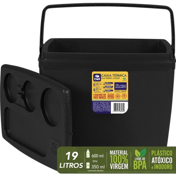 BEL - CAIXA TÉRMICA 19L - PRETA - Imagem 6