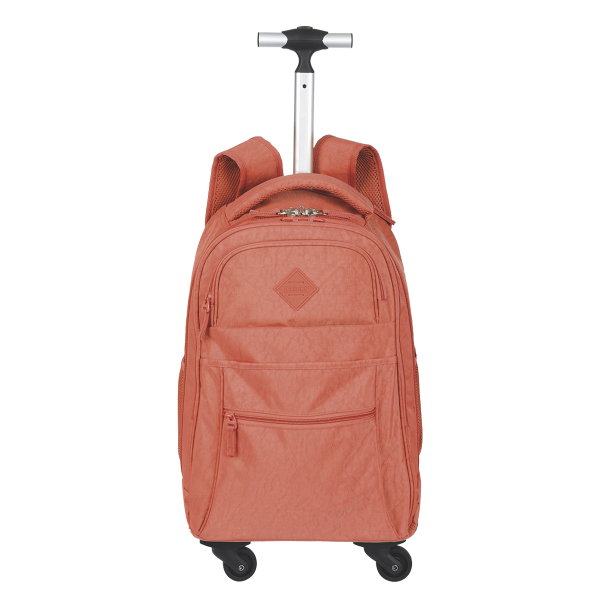MOCHILA CARRINHO 4 RODAS SESTINI ROLLING CRINKLE - APRICOT