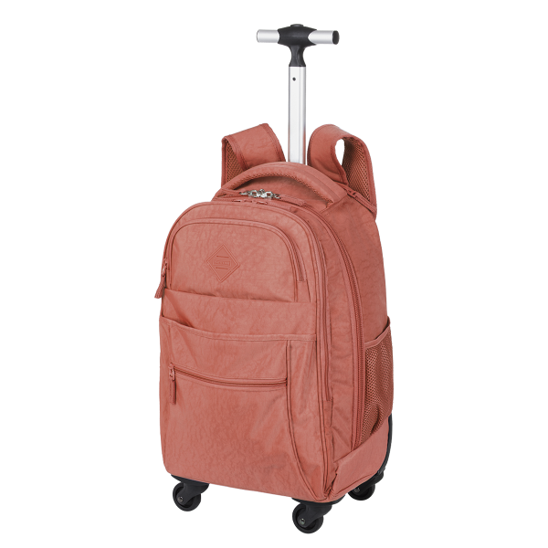 MOCHILA CARRINHO 4 RODAS SESTINI ROLLING CRINKLE - APRICOT - Imagem 2