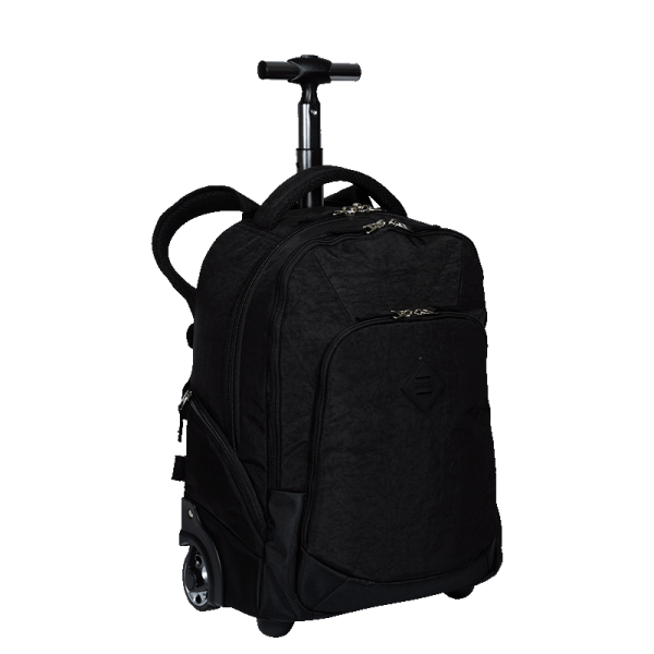 MOCHILA CARRINHO 2 COMPARTIMENTOS SESTINI ROLLING CRINKLE - PRETO - Imagem 2