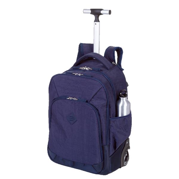 MOCHILA CARRINHO 2 COMPARTIMENTOS SESTINI ROLLING CRINKLE - AZUL - Imagem 2