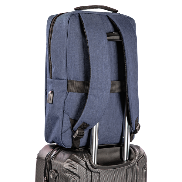 MOCHILA GRANDE SESTINI CASE (CONECTOR USB) AZUL - Imagem 4