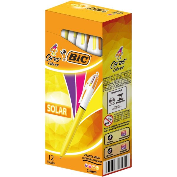BIC - CANETA FASHION 4 CORES (CX 12 UNID.) - Imagem 2