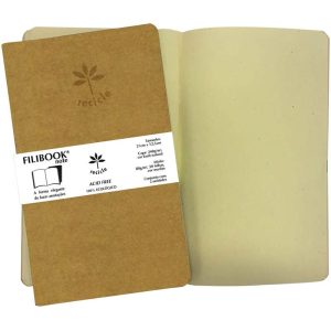CADERNETA FILIBOOK 30FLS MÉDIA - RECICLE (Pct c/ 2 unid.)