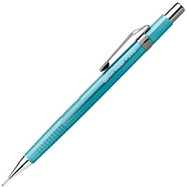 PENTEL - LAPISEIRA 0,5MM - METALIZADA AZUL (CX 6 UNID.)