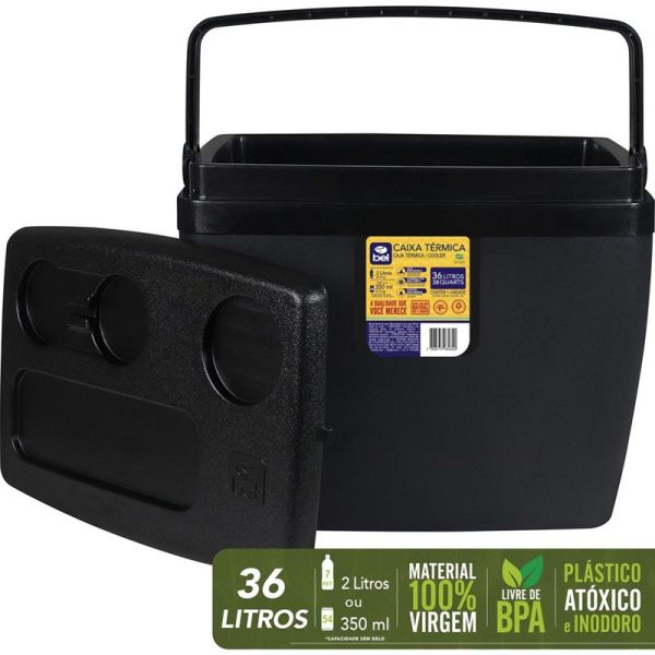 BEL - CAIXA TÉRMICA 36L - PRETA - Imagem 2